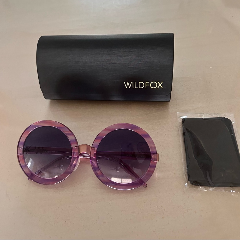 Wildfox Purple Round  MALIBU Sunglasses